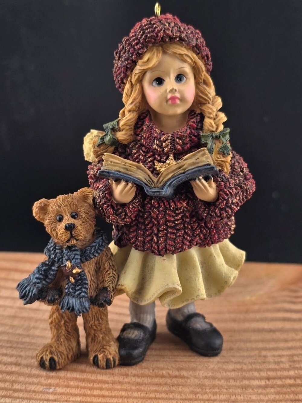 Boyds Bears Yesterdays Child Megan W/ Elliot & Annie Figurine Christmas - Picture 1 of 12